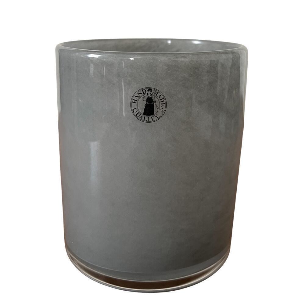 IKEA VINDSTILLA Gray Mouth-Blown Tealight Holder 4 ¼ "